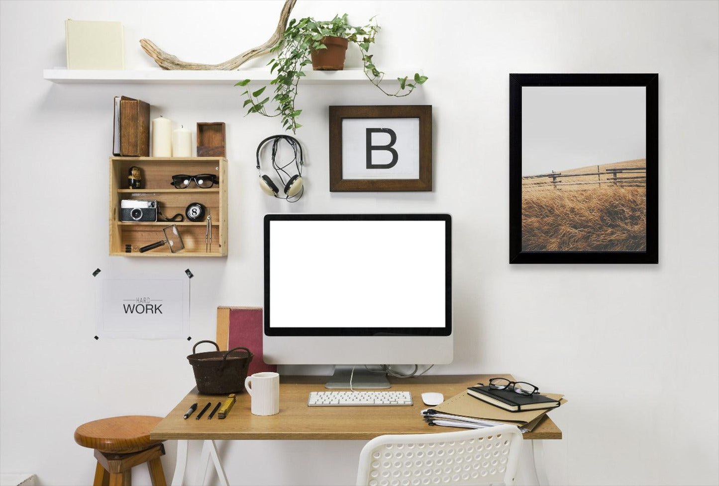 Rustic Landscape by Tanya Shumkina - Black Framed Print - Wall Art - Americanflat