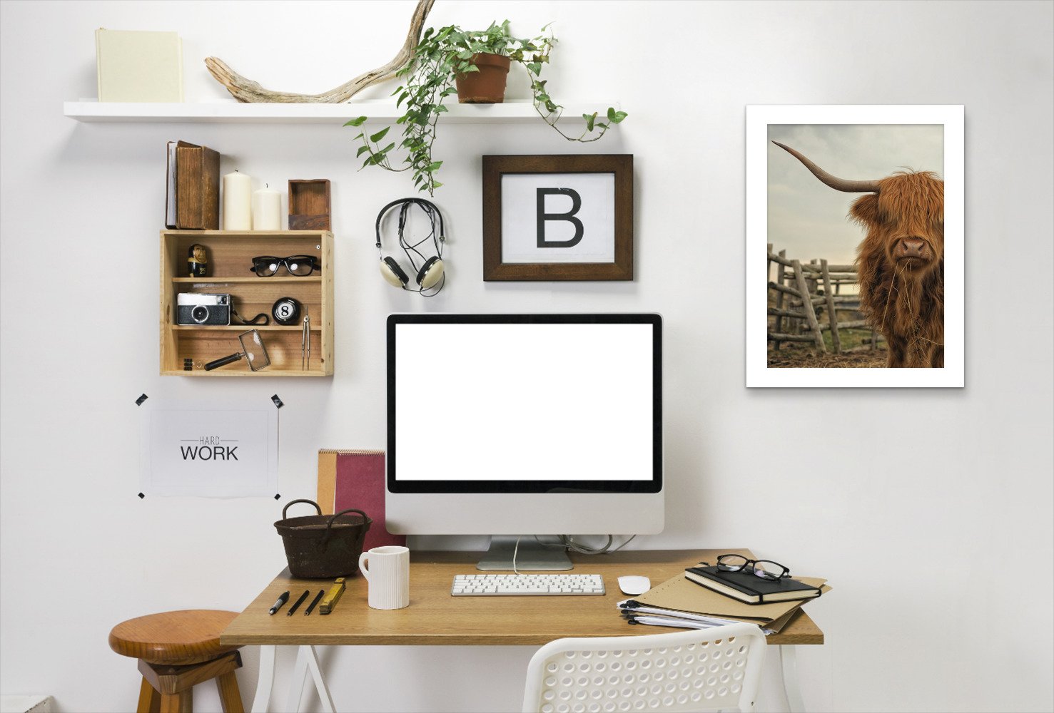 Cow Photo by Tanya Shumkina - Framed Print - Americanflat