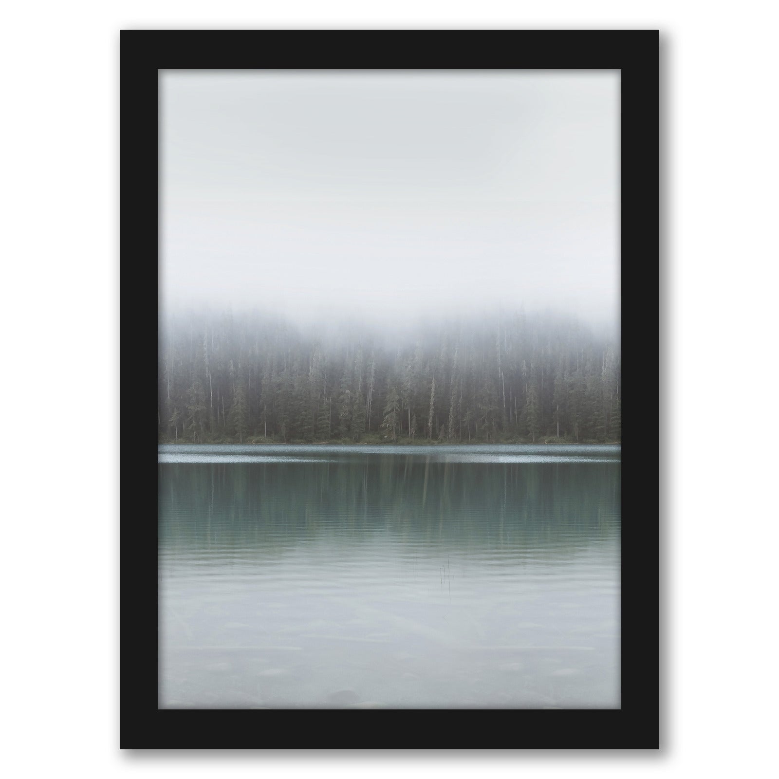 Winter Lake by Tanya Shumkina - Black Framed Print - Wall Art - Americanflat