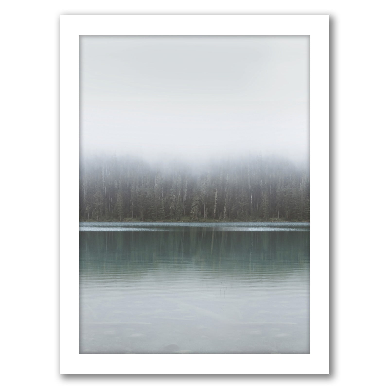 Winter Lake by Tanya Shumkina - White Framed Print - Wall Art - Americanflat
