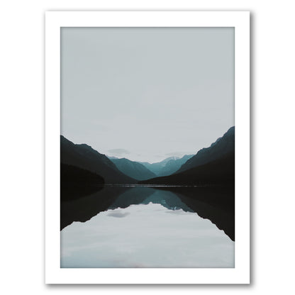 Mountain Lake by Tanya Shumkina - White Framed Print - Wall Art - Americanflat