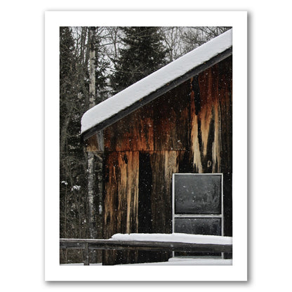 Barn In Snow by Tanya Shumkina - Framed Print - Americanflat