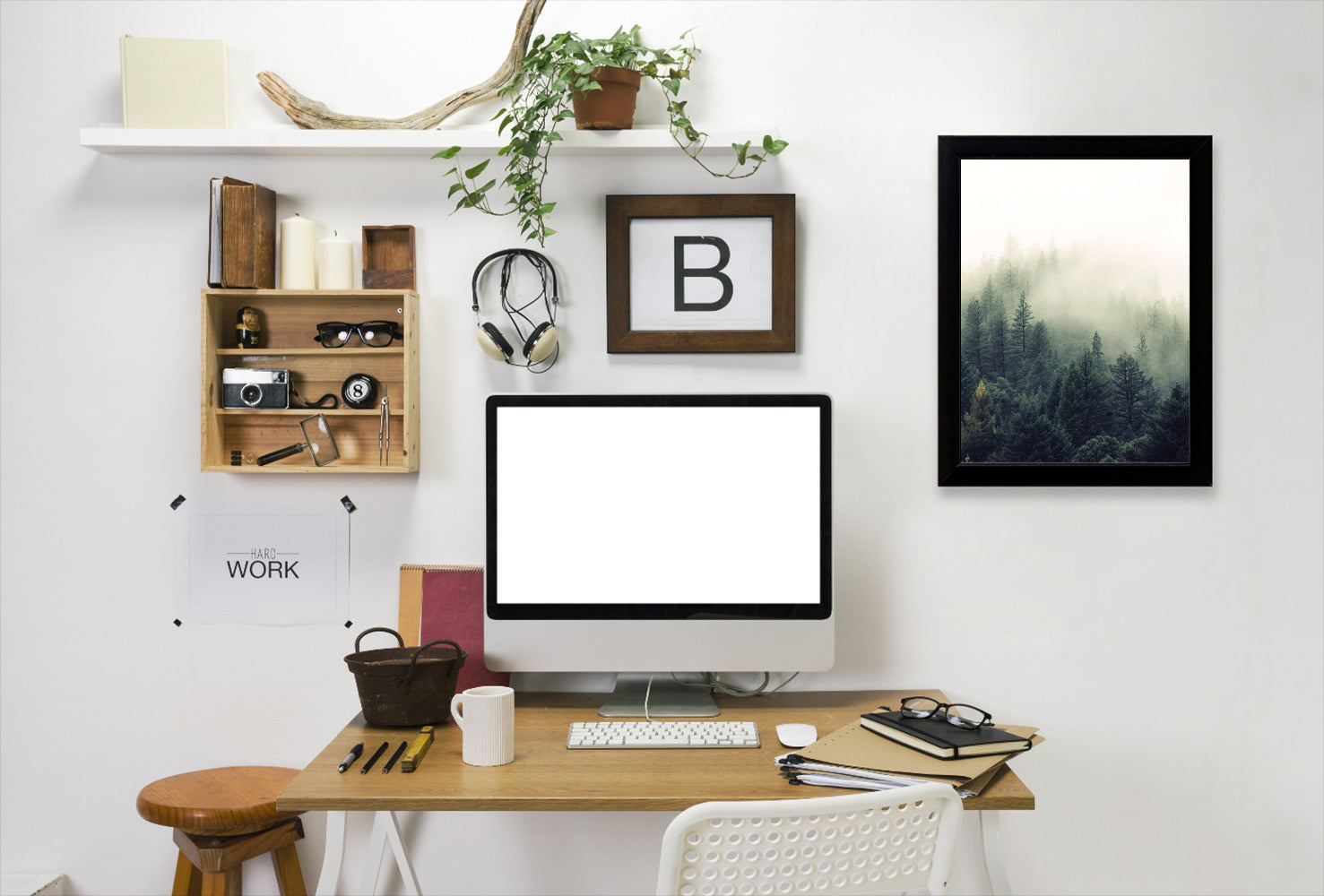 Forest Greenery by Tanya Shumkina - Black Framed Print - Wall Art - Americanflat