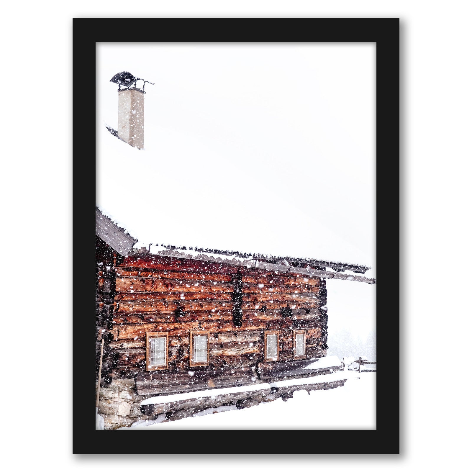 Wooden House by Tanya Shumkina - Black Framed Print - Wall Art - Americanflat
