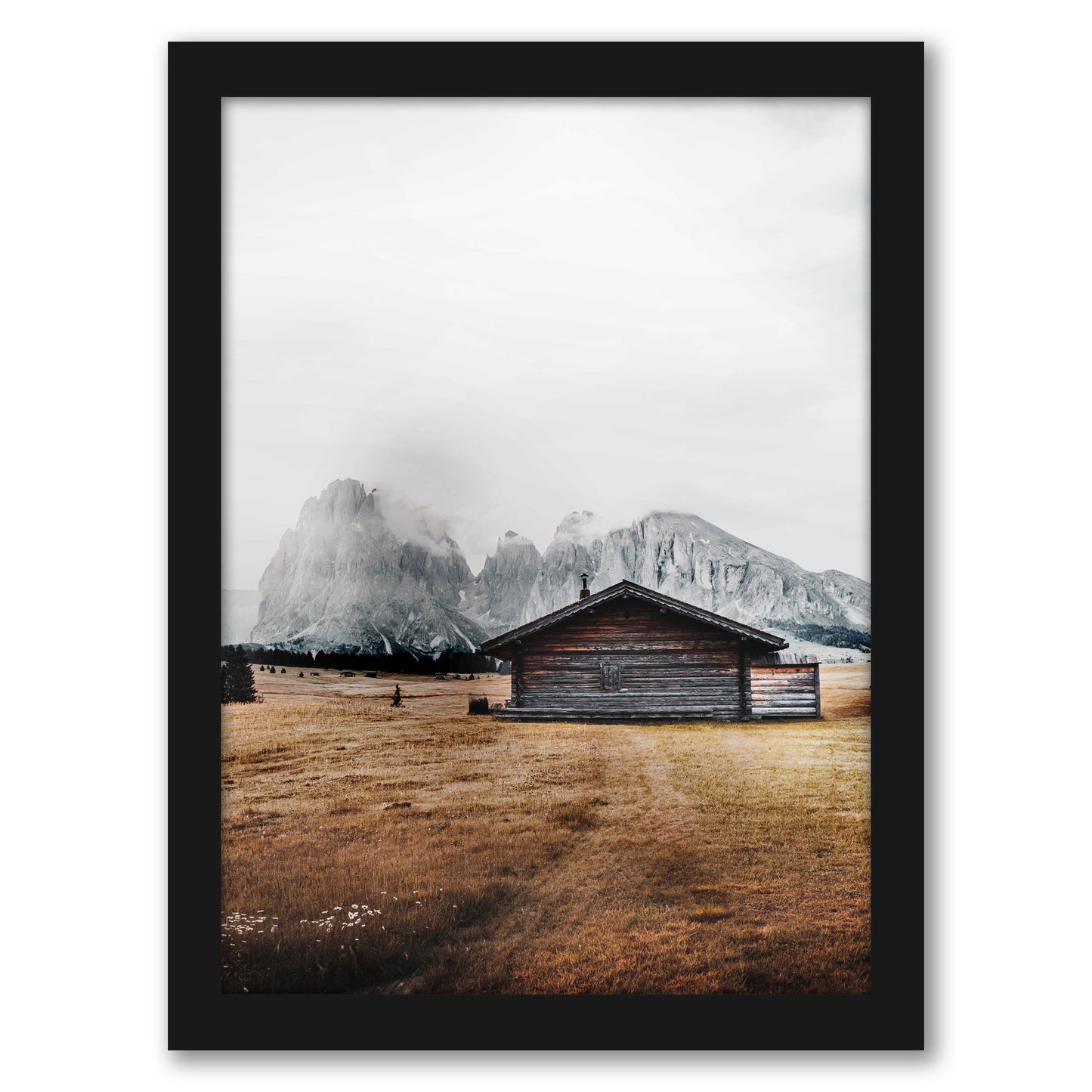 Foggy Mountains by Tanya Shumkina - Black Framed Print - Wall Art - Americanflat