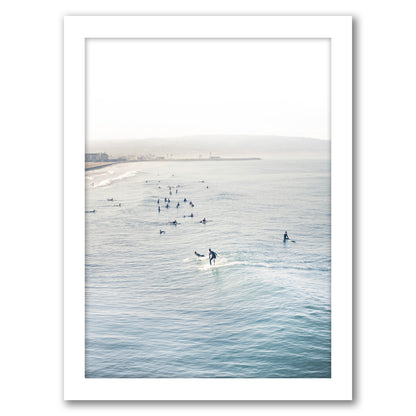 Surfing Decor by Tanya Shumkina - White Framed Print - Wall Art - Americanflat