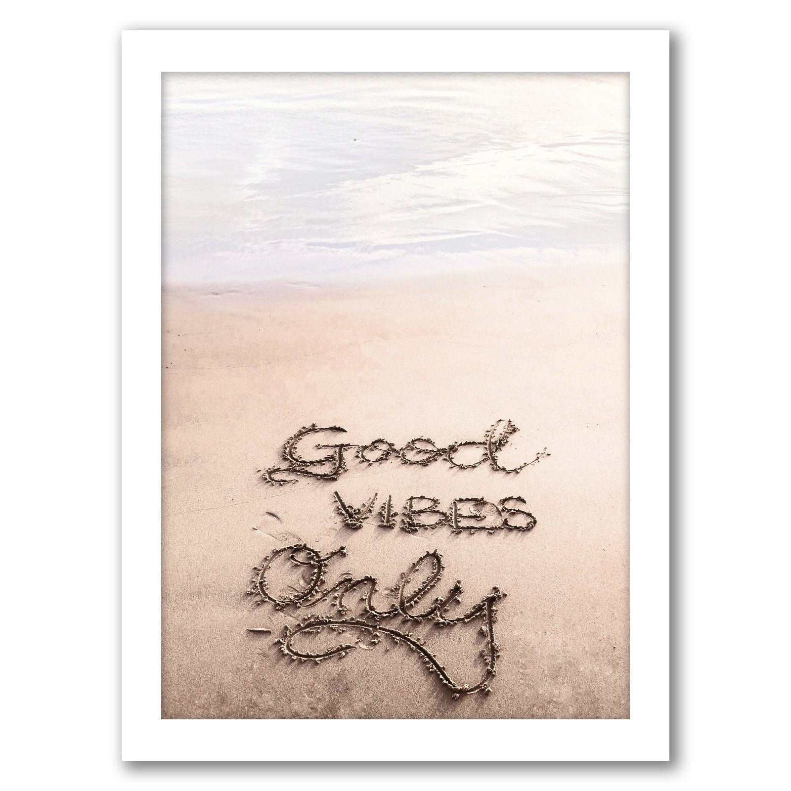 Good Vibes On The Beach by Tanya Shumkina - Framed Print - Americanflat