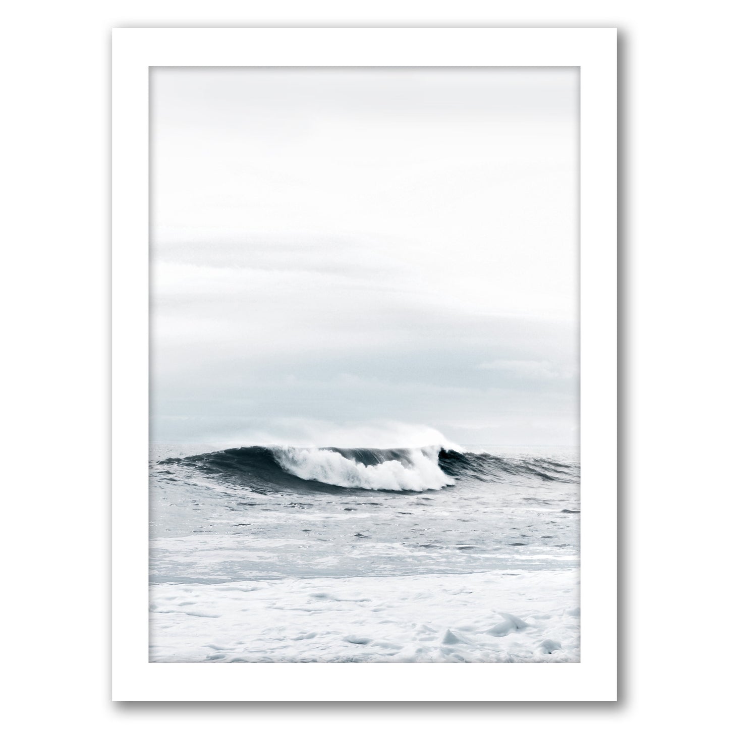 Wave by Tanya Shumkina - White Framed Print - Wall Art - Americanflat