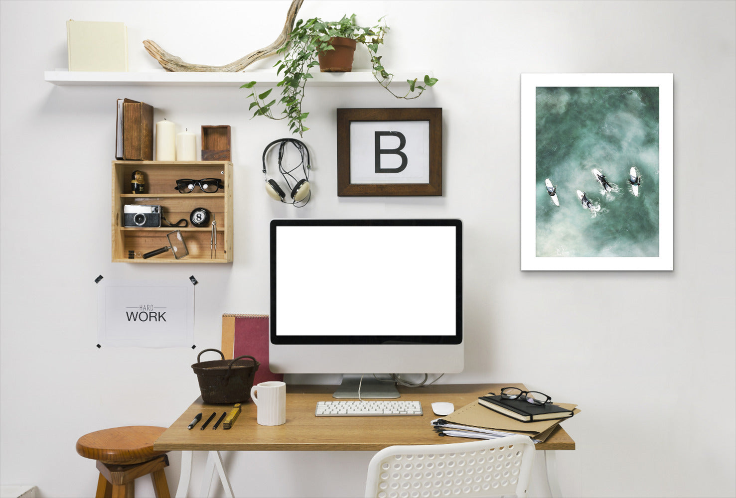 Surfers Rest by Tanya Shumkina - White Framed Print - Wall Art - Americanflat