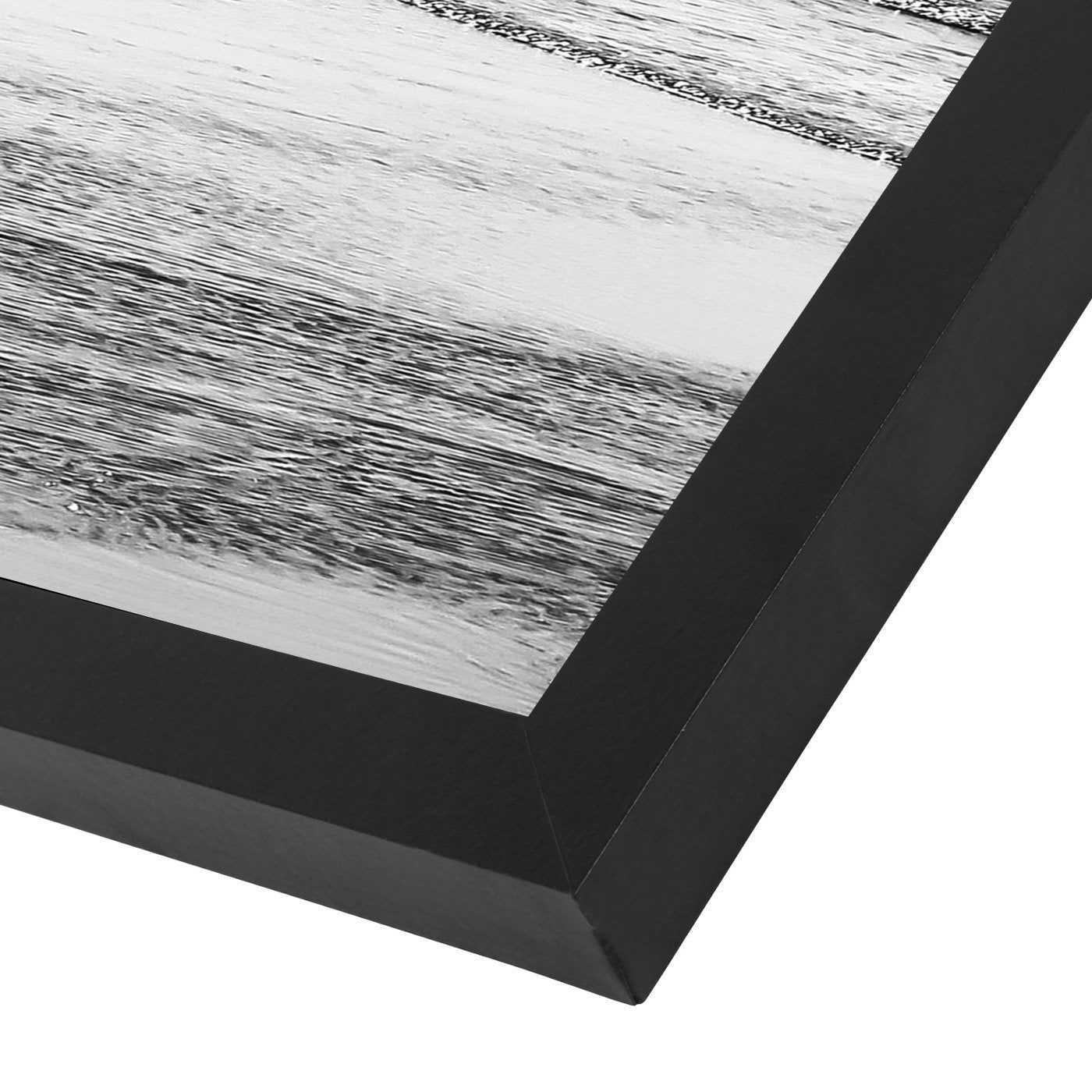Black White Surfing by Tanya Shumkina - Black Framed Print - Wall Art - Americanflat