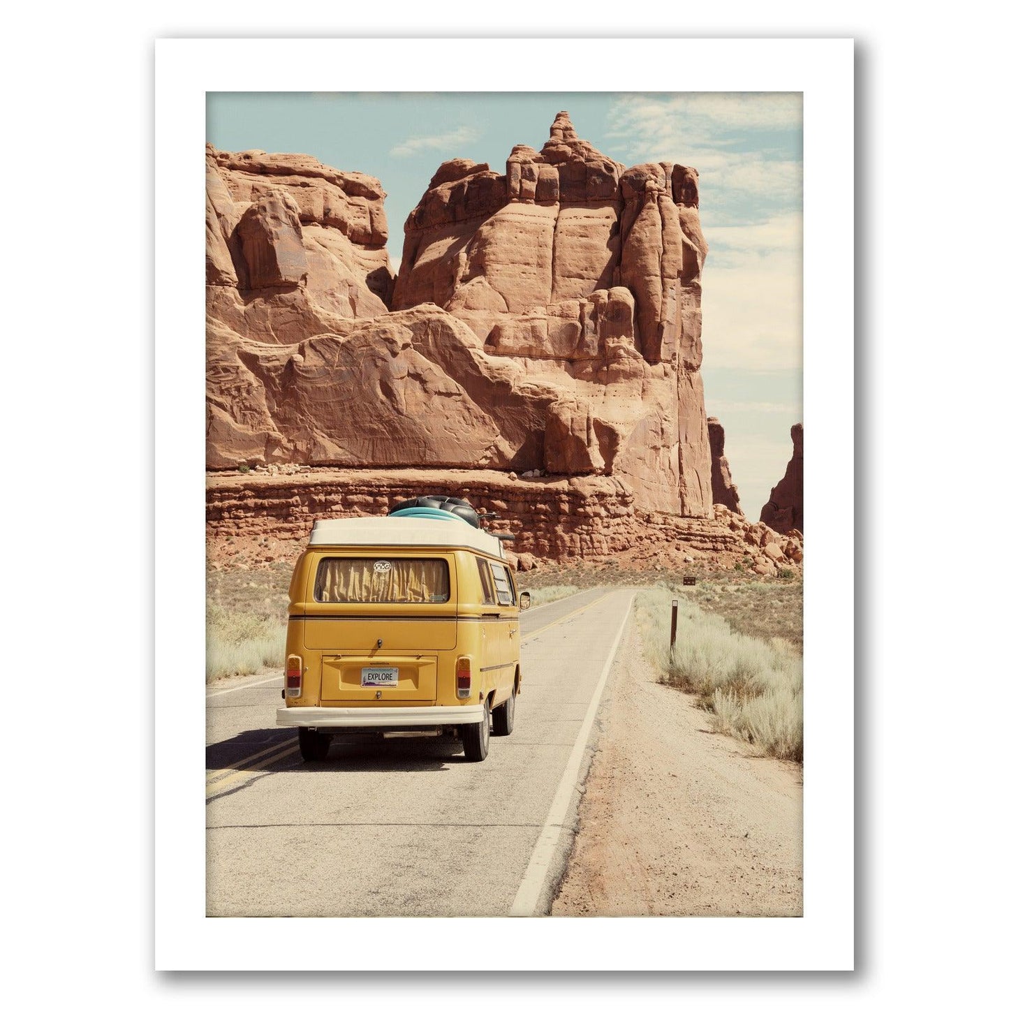 Southwestern Landscape by Tanya Shumkina - White Framed Print - Wall Art - Americanflat