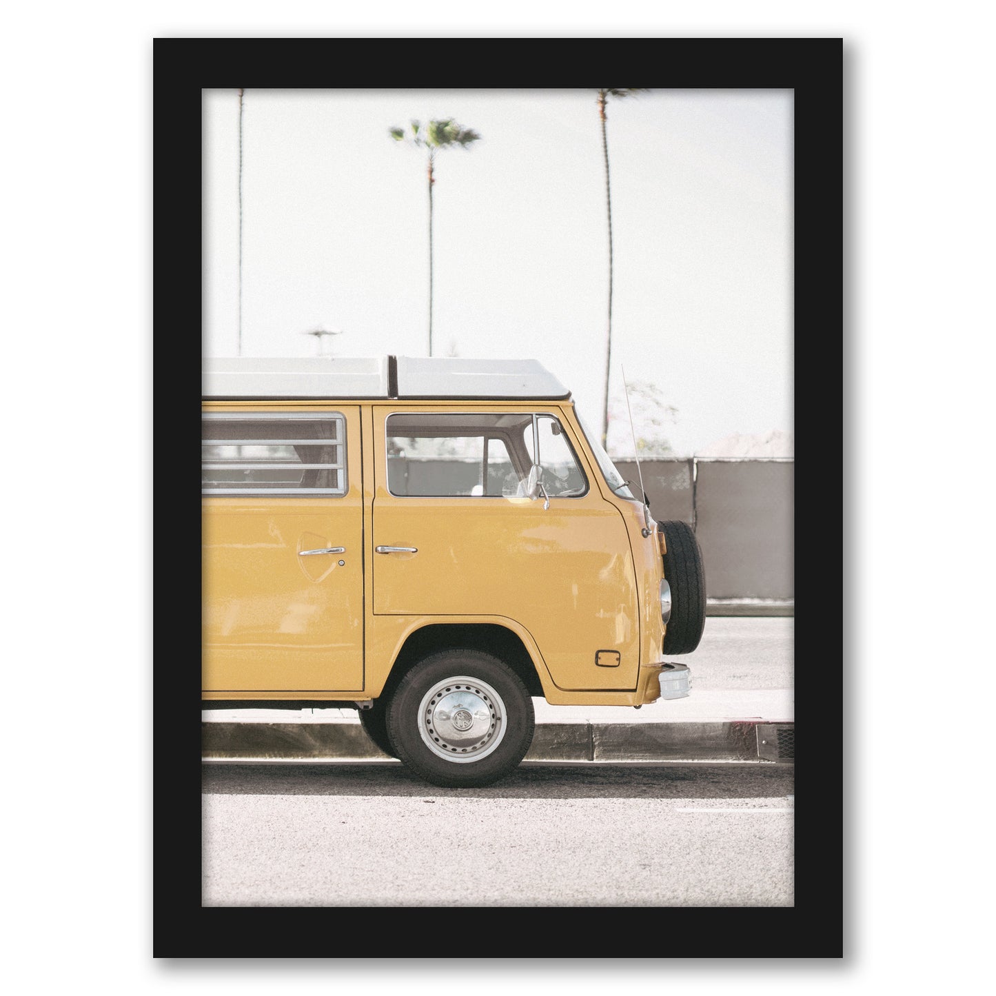 Modern Yellow Van by Tanya Shumkina - Black Framed Print - Wall Art - Americanflat