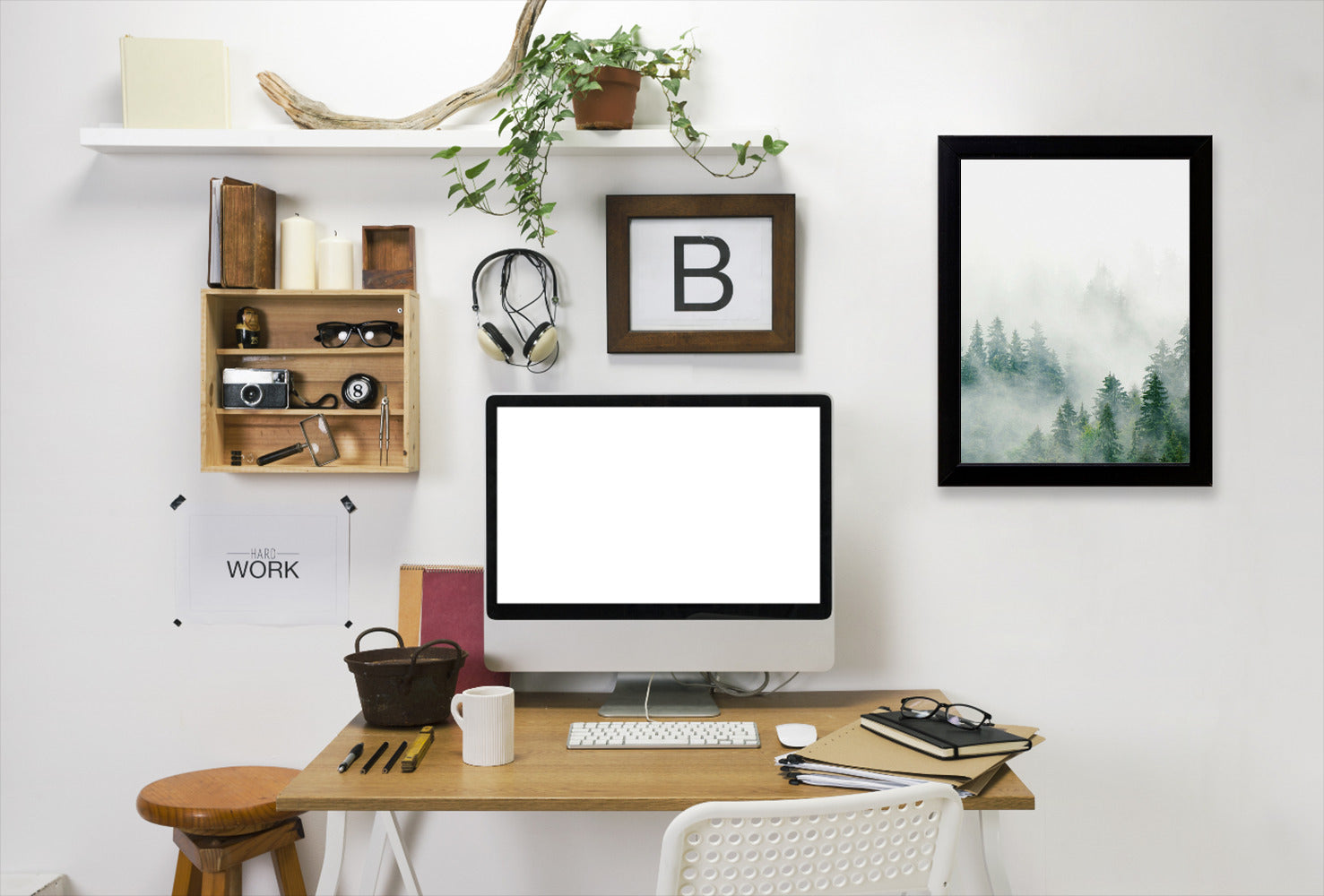 Nordic Forest Poster by Tanya Shumkina - Black Framed Print - Wall Art - Americanflat