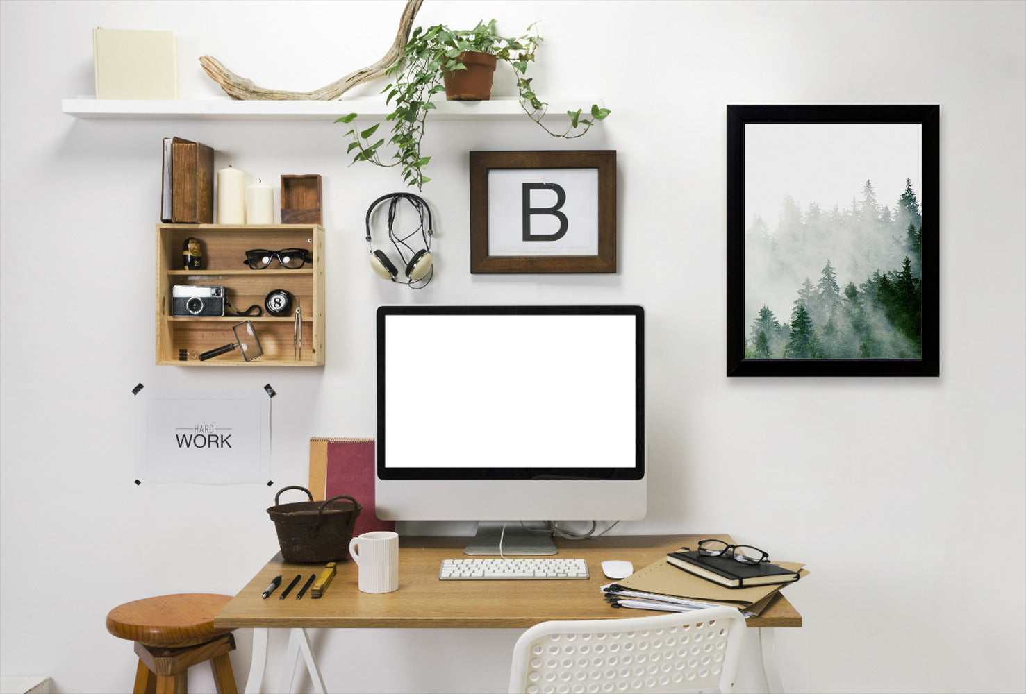 Green Scandinavian Spruce by Tanya Shumkina - Black Framed Print - Wall Art - Americanflat