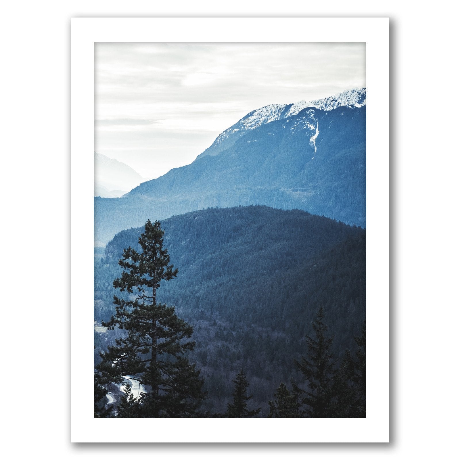 Nature Photo Modern Indigo by Tanya Shumkina - Framed Print - Americanflat