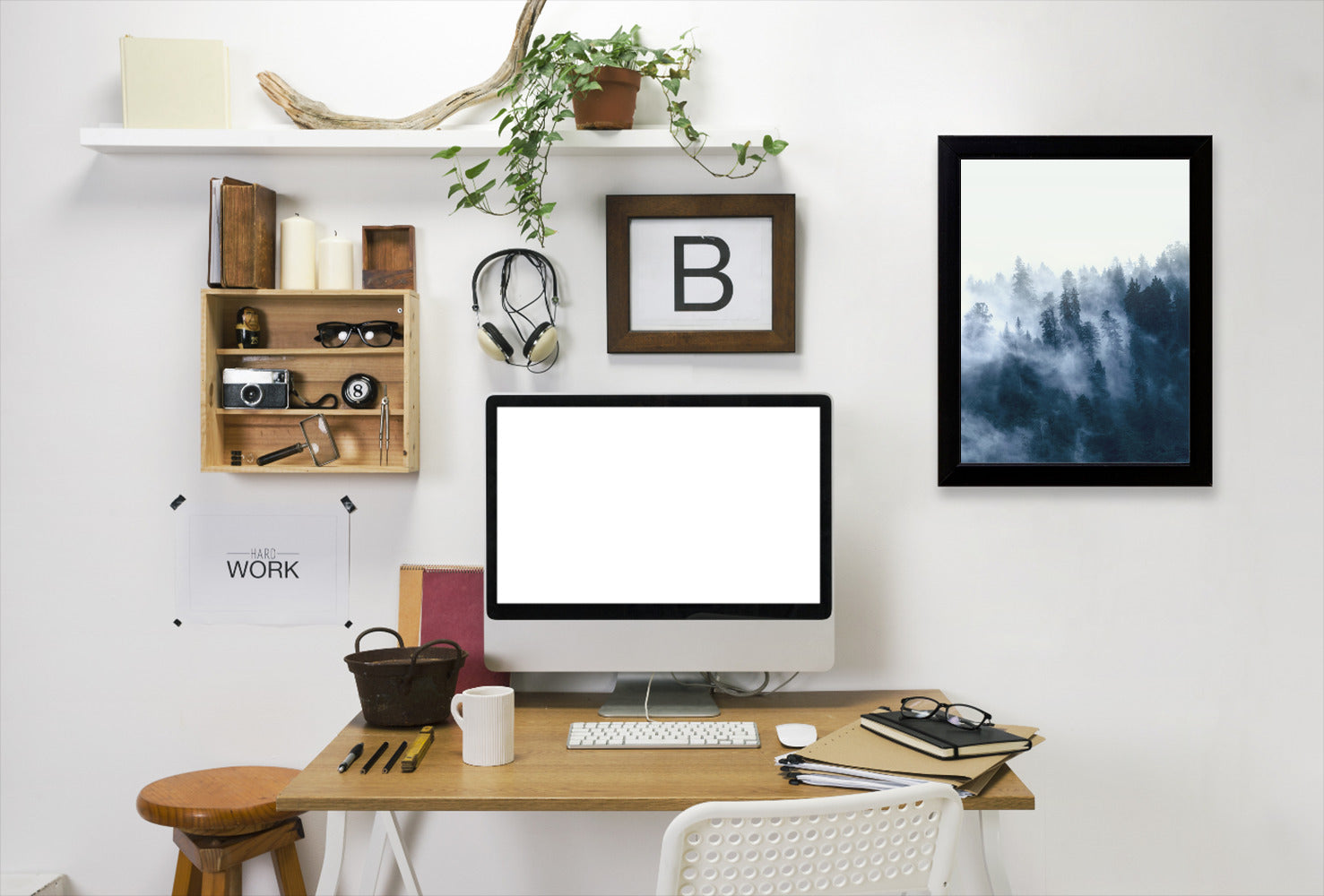 Foggy Wall Art by Tanya Shumkina - Black Framed Print - Wall Art - Americanflat