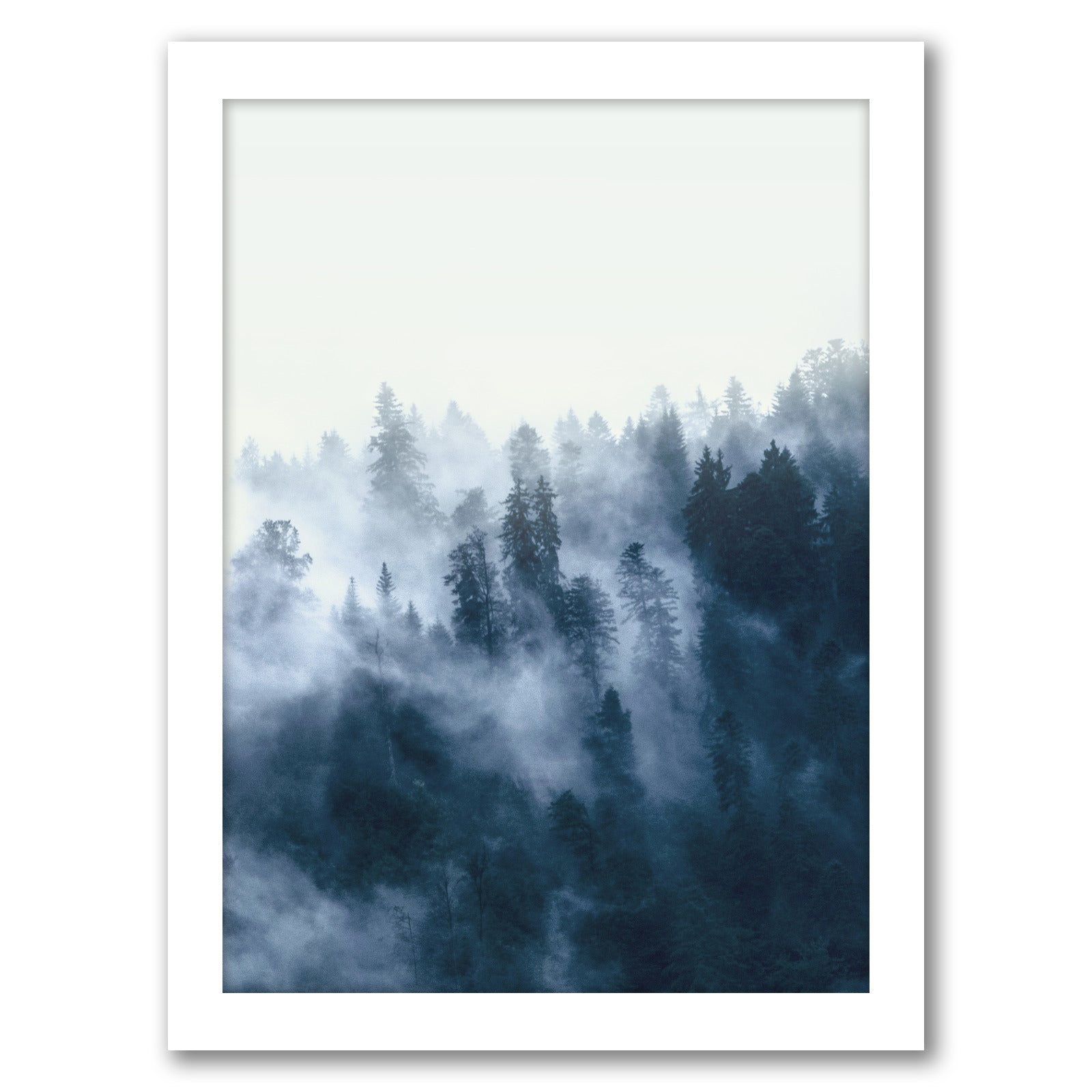 Foggy Wall Art by Tanya Shumkina - White Framed Print - Wall Art - Americanflat