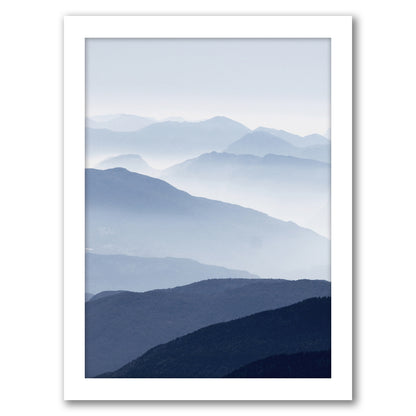 Blue Mountain by Tanya Shumkina - White Framed Print - Wall Art - Americanflat