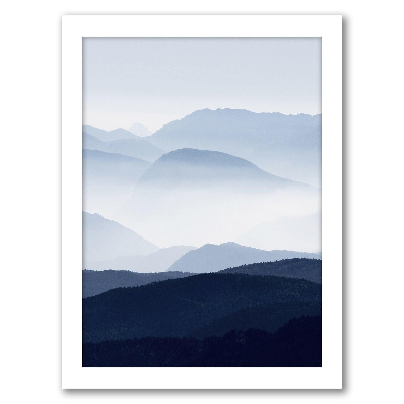 Scandinavian Landscape by Tanya Shumkina - White Framed Print - Wall Art - Americanflat