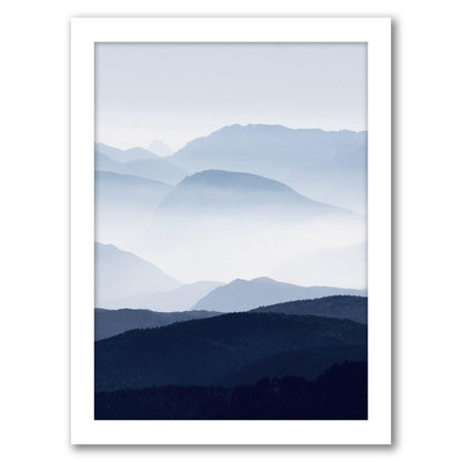 Scandinavian Landscape by Tanya Shumkina - White Framed Print - Wall Art - Americanflat