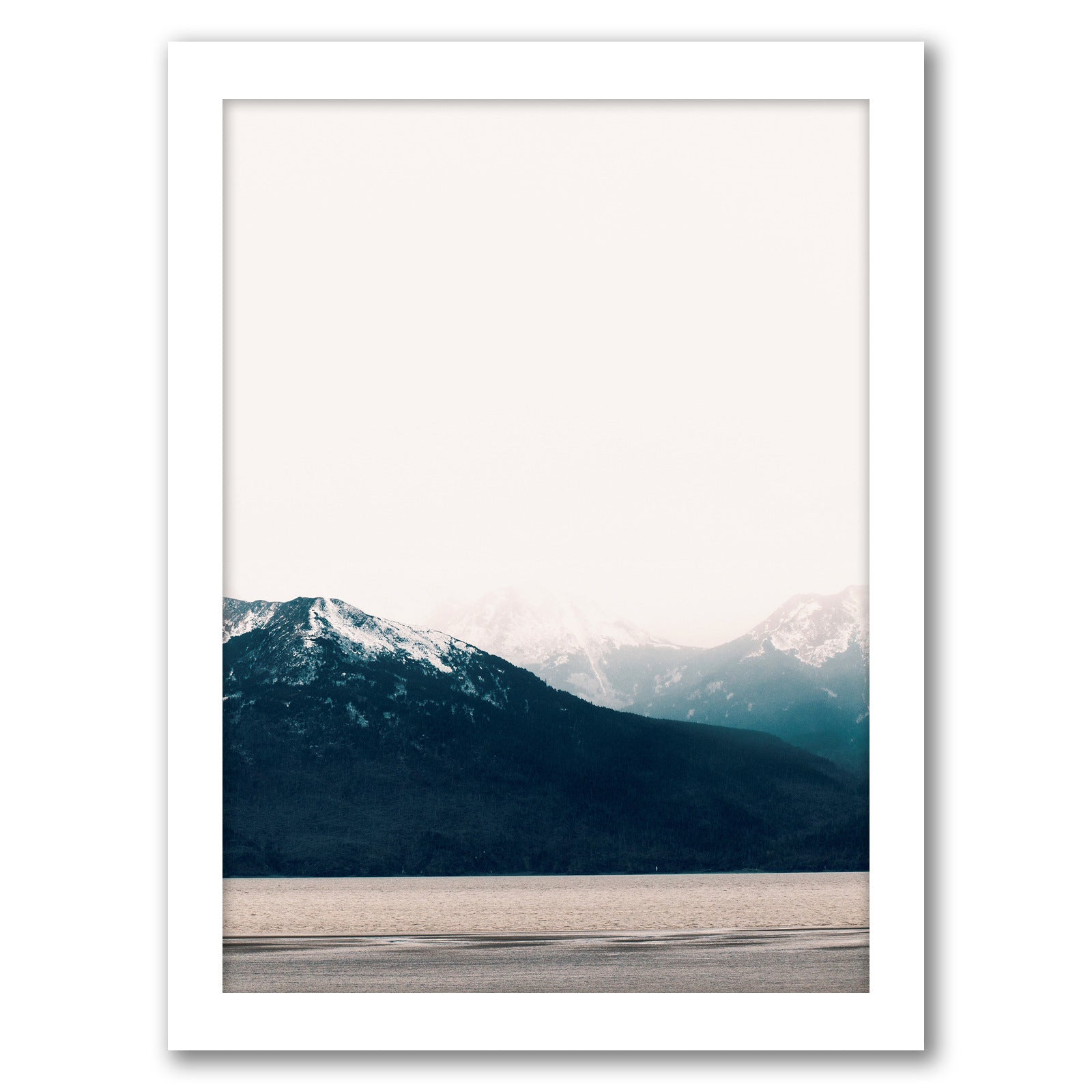 Pastel Foggy Landscape by Tanya Shumkina - White Framed Print - Wall Art - Americanflat