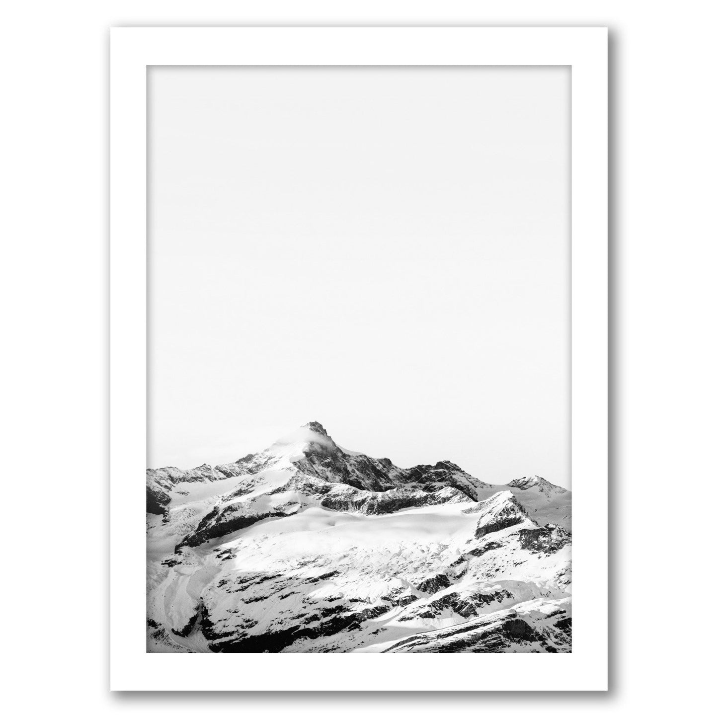 Black And White Landscape by Tanya Shumkina - White Framed Print - Wall Art - Americanflat