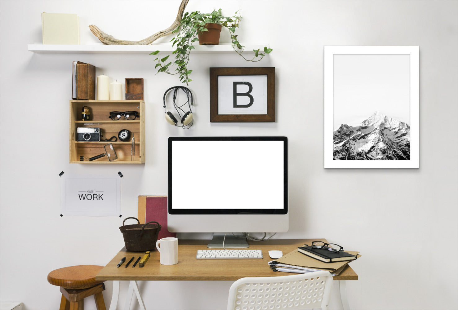 Nordic Nature Minimalist Photo by Tanya Shumkina - White Framed Print - Wall Art - Americanflat