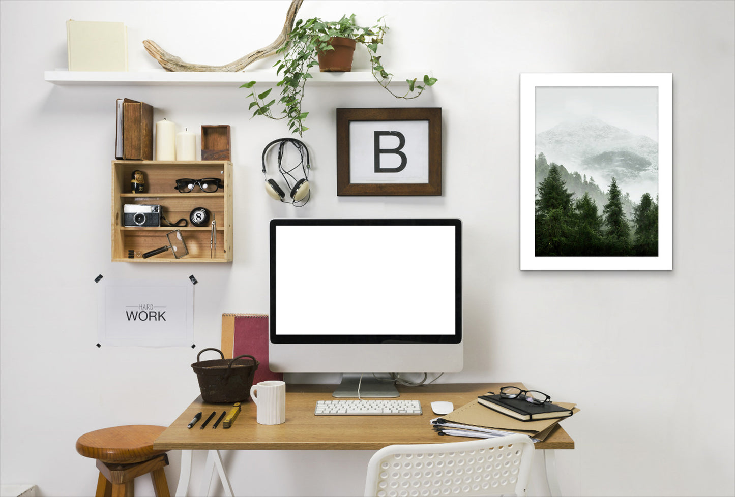 Foggy Nature Photography by Tanya Shumkina - White Framed Print - Wall Art - Americanflat