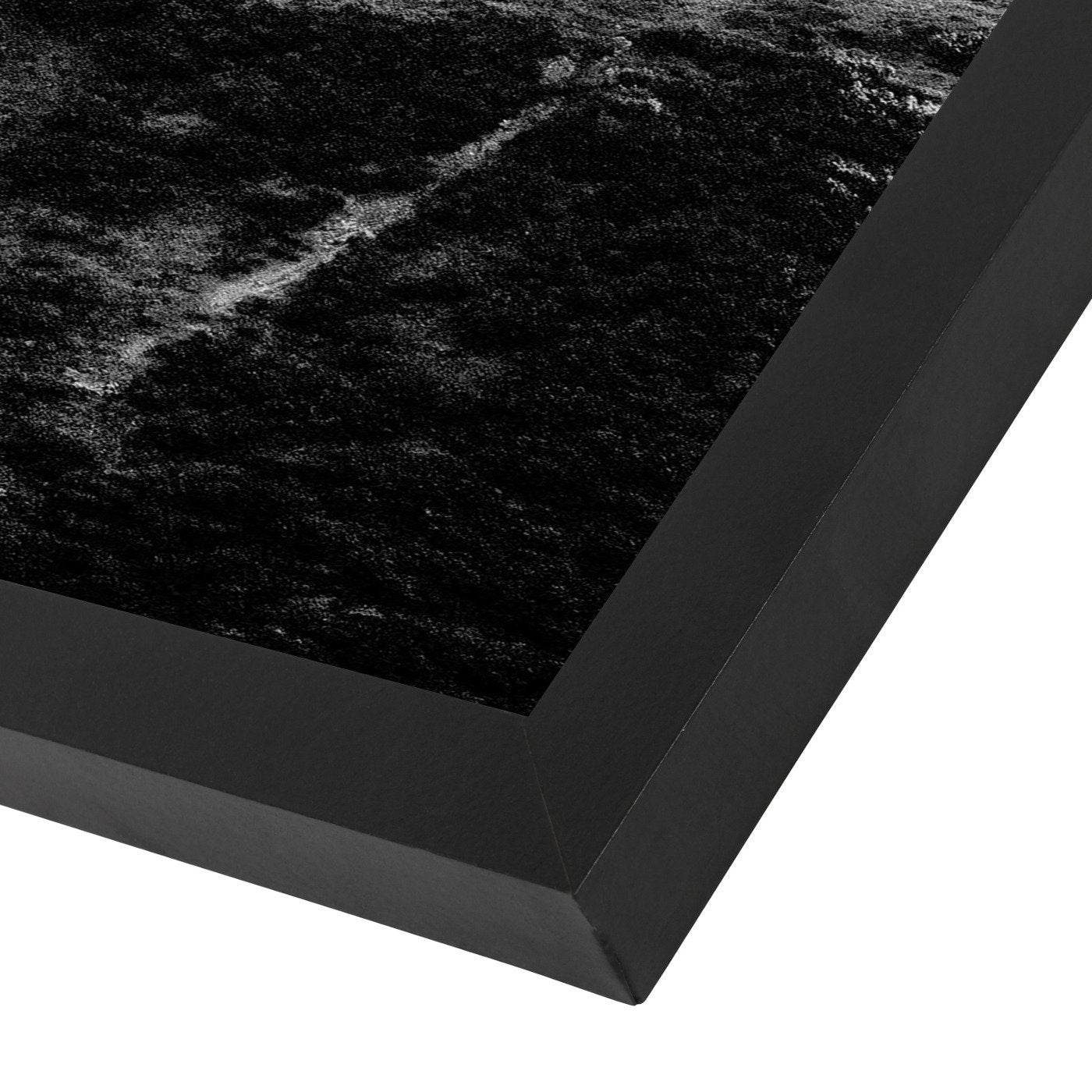 Black White Mountain Landscape by Tanya Shumkina - Black Framed Print - Wall Art - Americanflat