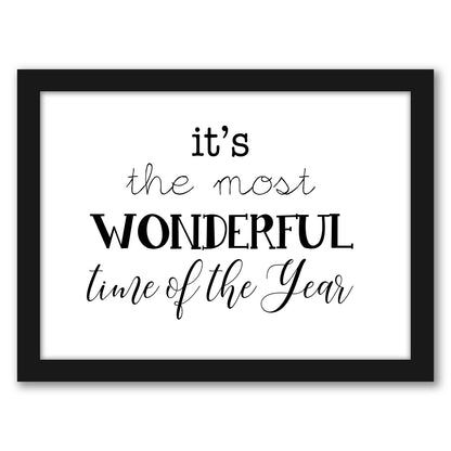 ItS The Most Wonderful Time Of The Year by Tanya Shumkina - Black Framed Print - Wall Art - Americanflat