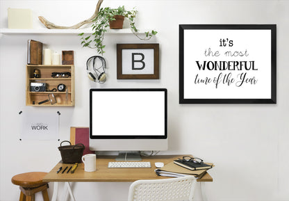 ItS The Most Wonderful Time Of The Year by Tanya Shumkina - Black Framed Print - Wall Art - Americanflat