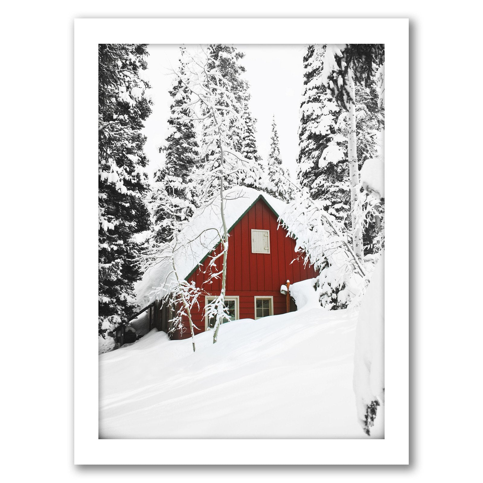 Red Cabin by Tanya Shumkina - Framed Print - Americanflat