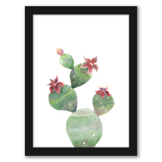 Bloomed Cactus by Tanya Shumkina - Black Framed Print - Wall Art - Americanflat