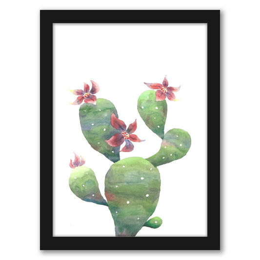 Bloomed Opuntia by Tanya Shumkina - Black Framed Print - Wall Art - Americanflat