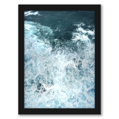 Ocean Aerial by Tanya Shumkina - Black Framed Print - Wall Art - Americanflat