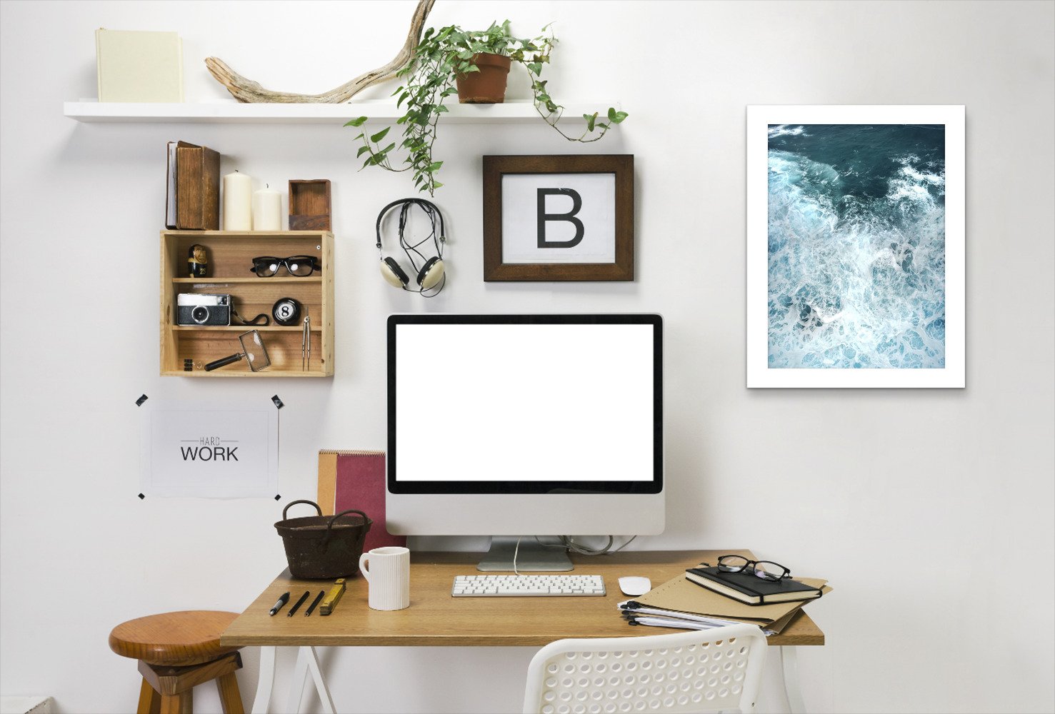 Ocean Aerial by Tanya Shumkina - Framed Print - Americanflat