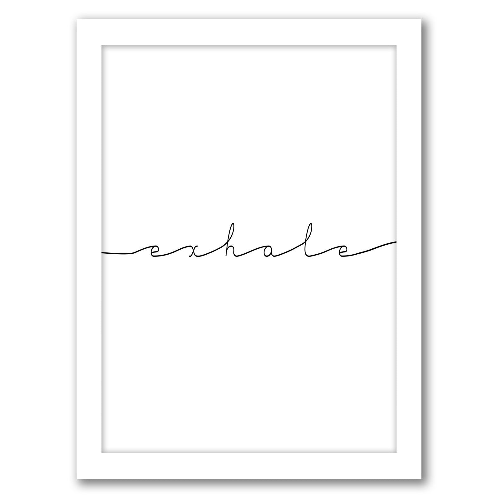 Exhale by Tanya Shumkina - White Framed Print - Wall Art - Americanflat