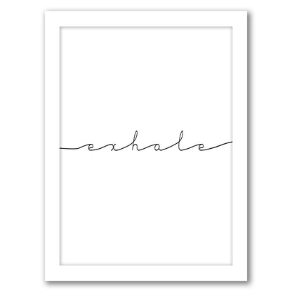 Exhale by Tanya Shumkina - White Framed Print - Wall Art - Americanflat