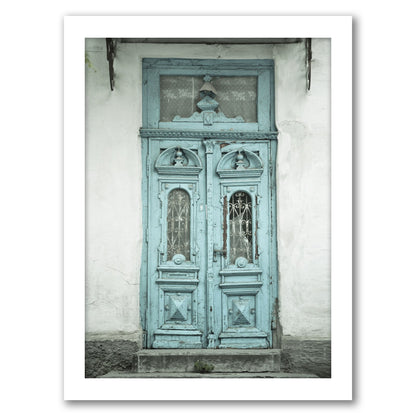 Blue Door by Tanya Shumkina - White Framed Print - Wall Art - Americanflat