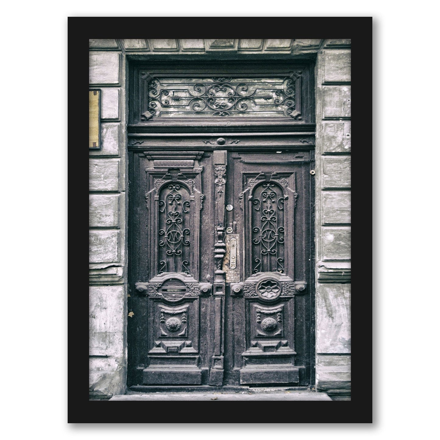 Black Door by Tanya Shumkina - Black Framed Print - Wall Art - Americanflat