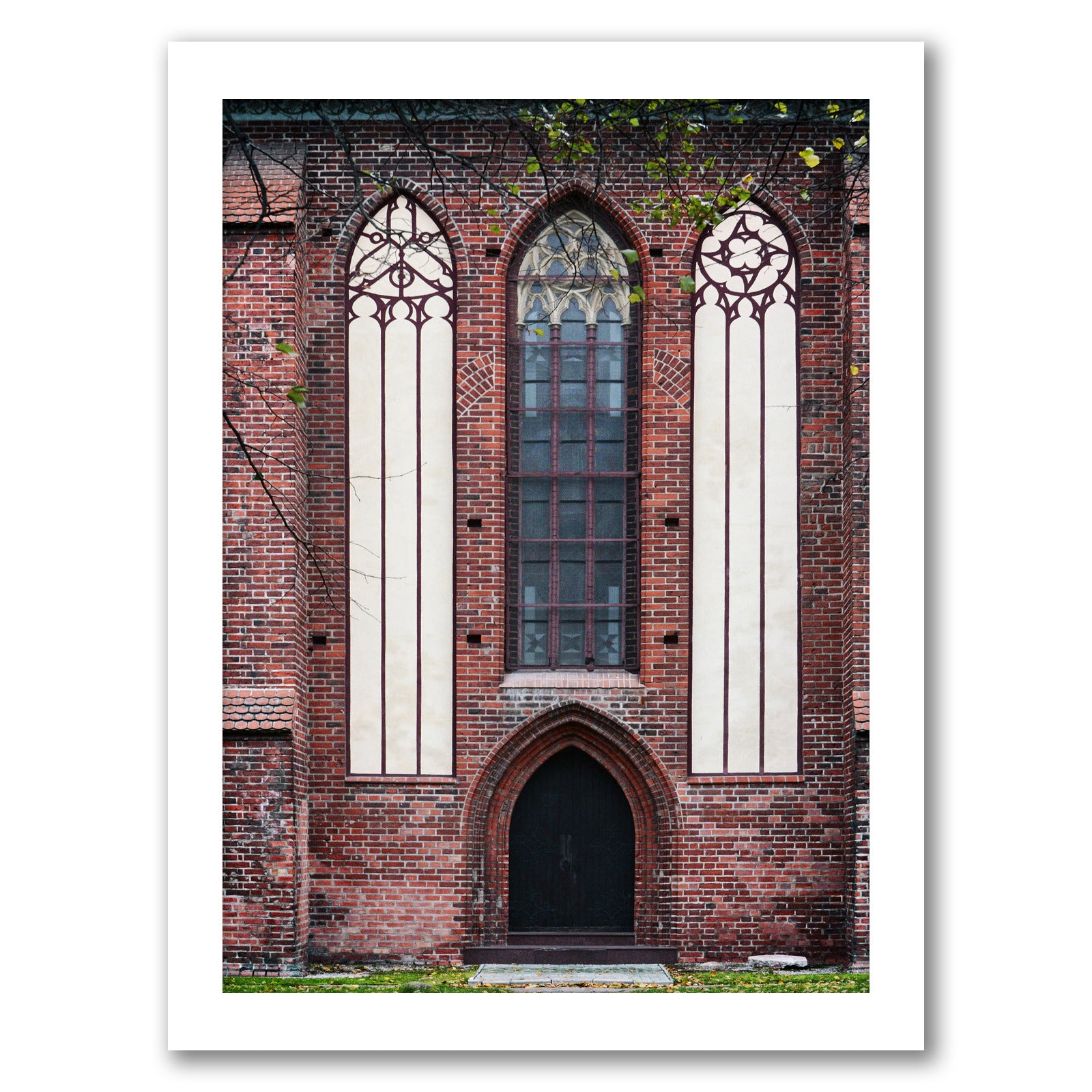 Gothic Church Element by Tanya Shumkina - White Framed Print - Wall Art - Americanflat