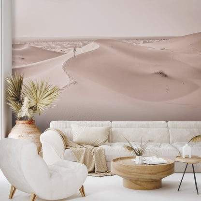 Peel & Stick Wall Mural - Pink Desert Dunes By Tanya Shumkina