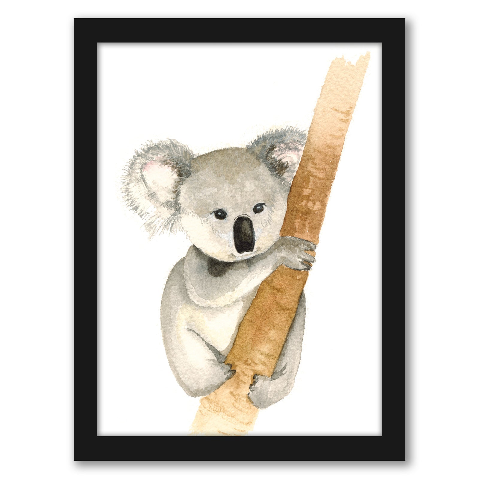 Koala by Cami Monet - Black Framed Print - Wall Art - Americanflat