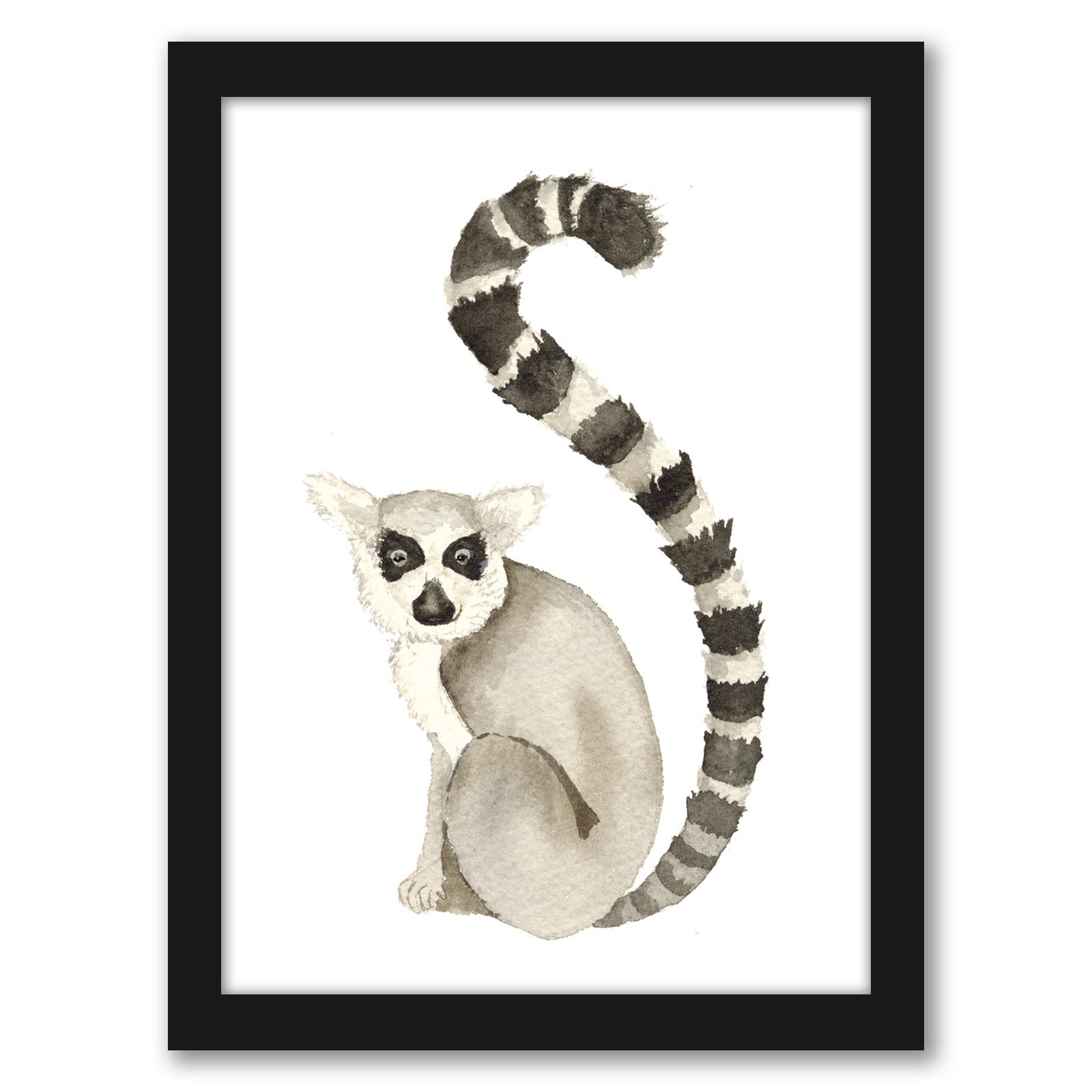 Lemur Tahoe by Cami Monet - White Framed Print - Wall Art - Americanflat