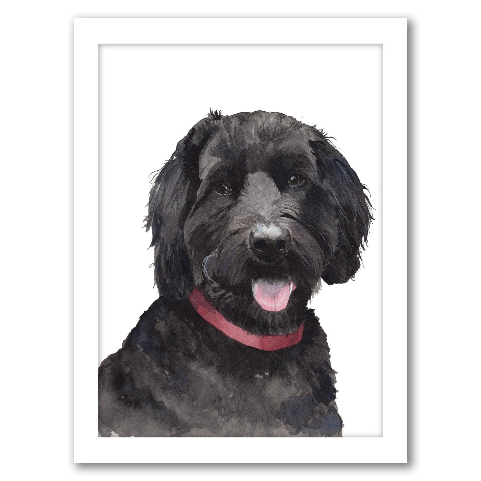 Molly Pet Portrait by Cami Monet - Framed Print - Americanflat