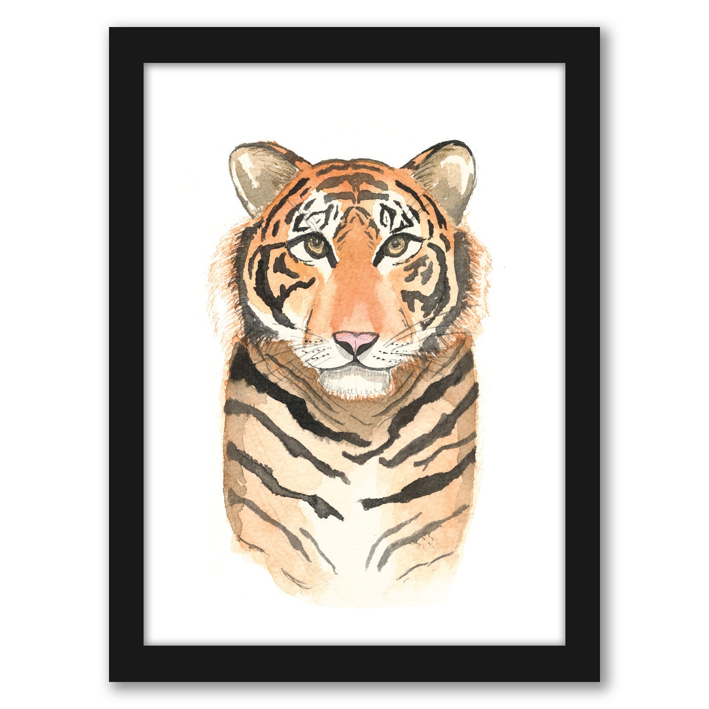 Tiger by Cami Monet - Black Framed Print - Wall Art - Americanflat