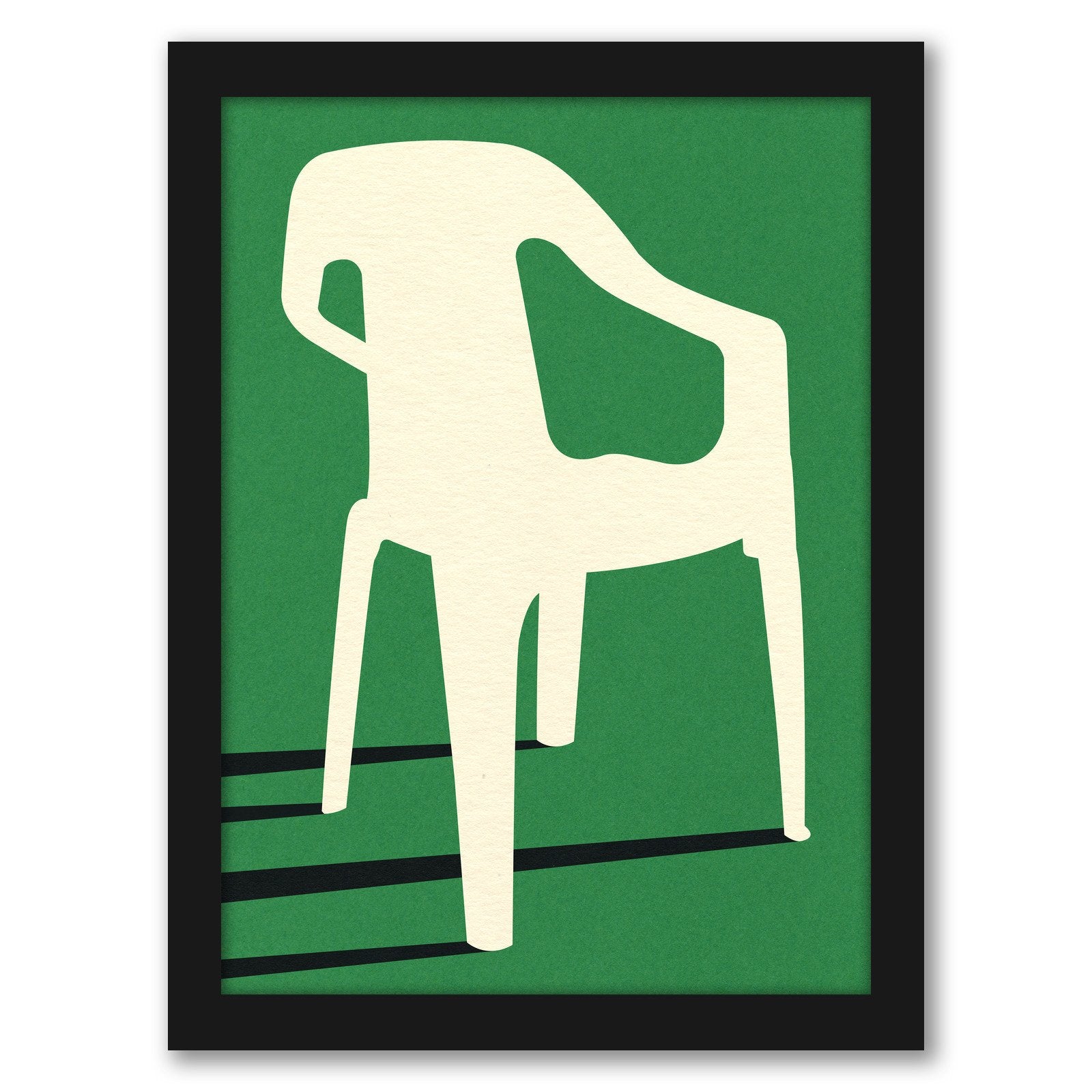 Monobloc Plastic Chair No Iii by Rosi Feist - Framed Print - Americanflat