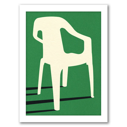 Monobloc Plastic Chair No Iii by Rosi Feist - Black Framed Print - Wall Art - Americanflat