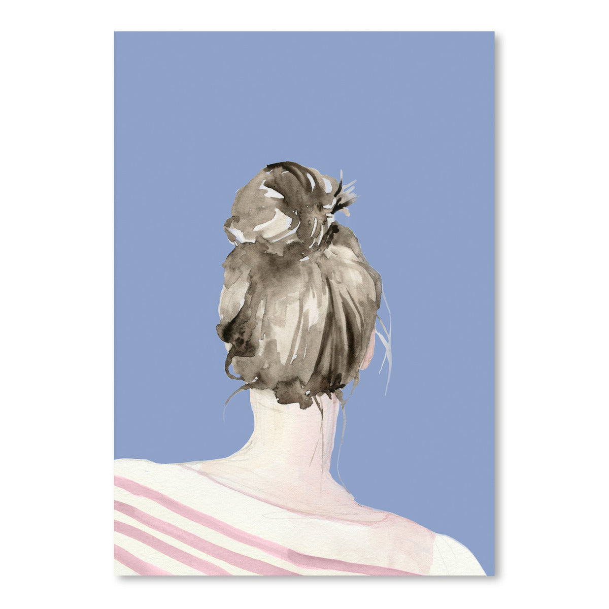 Top Knot Sailor Stripes I (custom) by Jennifer Paxton Parker by World Art Group - Art Print - Americanflat