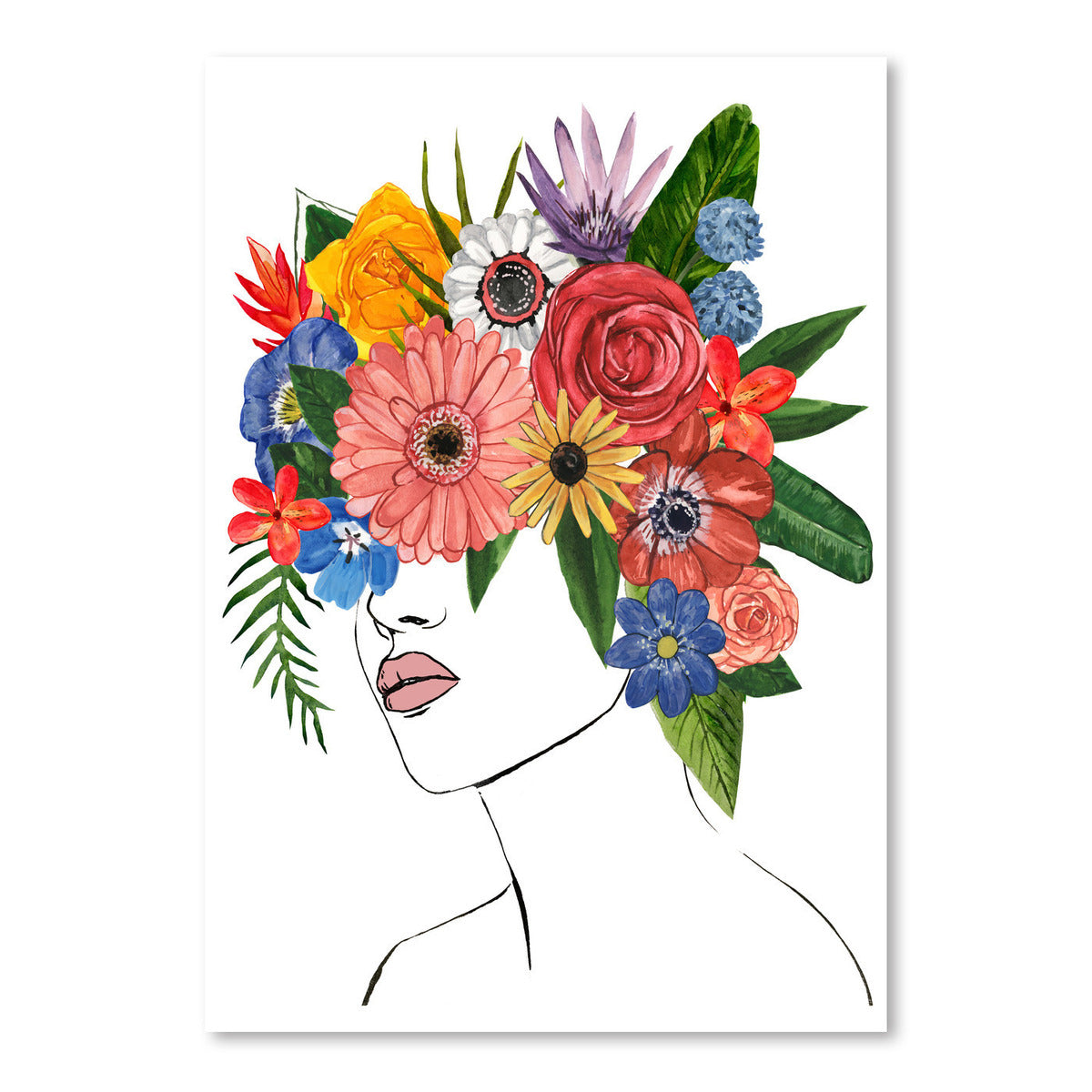 Flower Lady II by Annie Warren by World Art Group - Art Print - Americanflat
